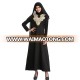 Latest Design Muslim Dress Lace Ladies Gown Elegant Jubah Dubai black Abaya