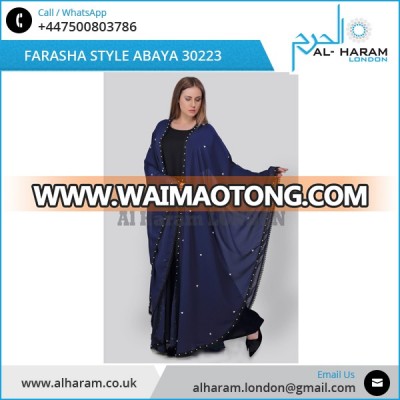 Modern Style Wedding Pearl Kaftan Farasha Dress for Women