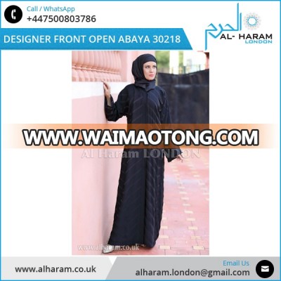 Plain Dubai Black Abaya Kaftan Burqa at Low Price