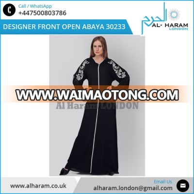 Turkish - European Style Muslim Islamic Abaya - Black